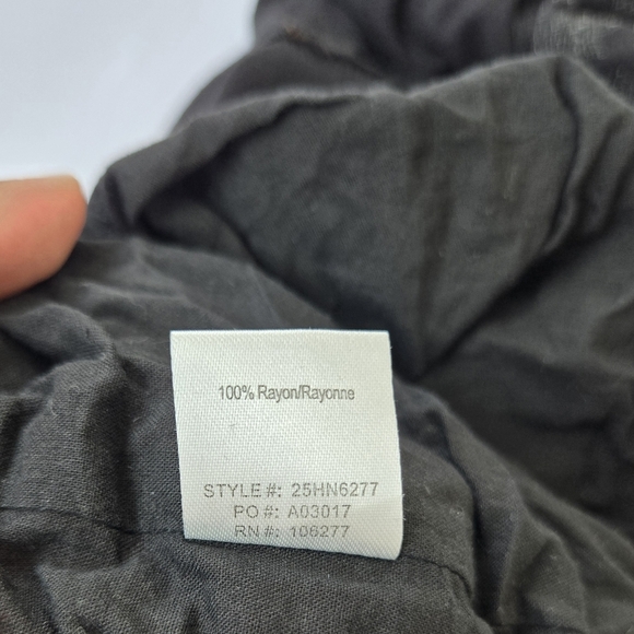 Hale Bob Black Mini Dress with Brown Embroidery -Size XS -100% Rayon - Picture 7 of 8